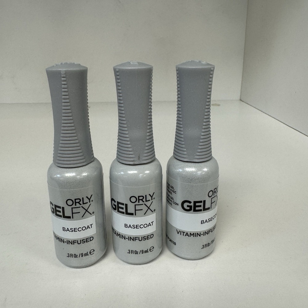 Orly Gel FX Vitamin Infused - BASECOAT .3oz (3 Pack) New